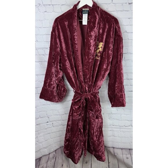 NWOT POTTERY BARN TEEN Harry Potter™ Gryffindor Red Velvet Robe Red Size L/XL - Picture 1 of 9
